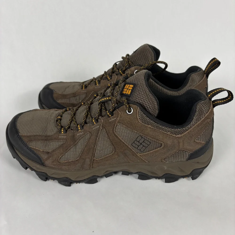 Colombia, Hiking Shoes, omni-grip, Brown/Gray-ish Brown, Leather/canvas, Size 8 - Picture 5 of 15